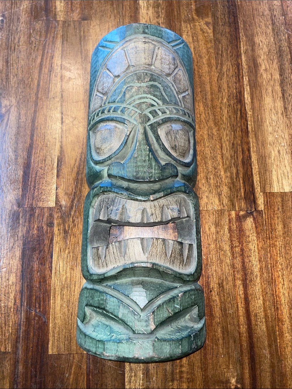 Vintage Wooden Tiki Mask